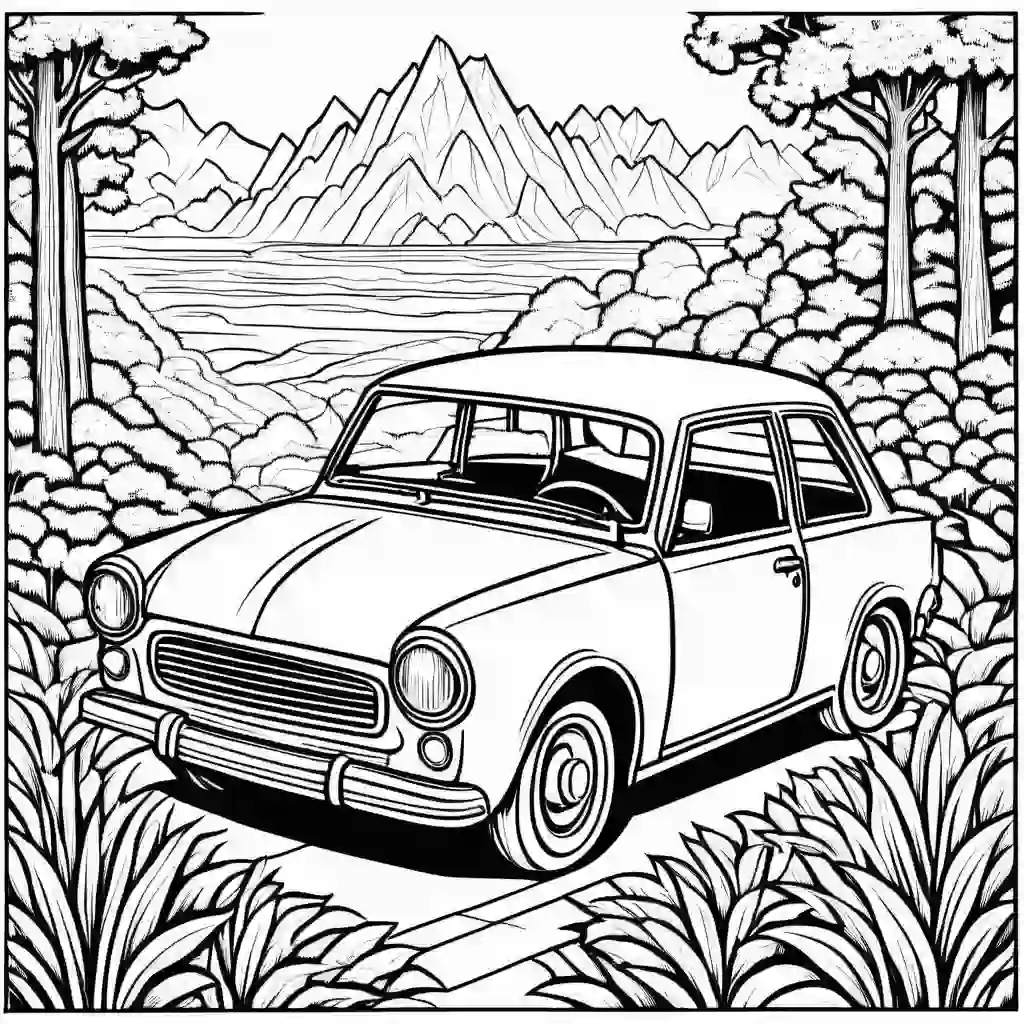 Compact Car coloring pages
